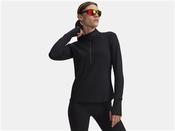 Womens Launch Pro 1/2 Zip Top - Black - Black; S