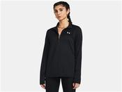 Womens Tech 1/2 Zip Top - Black - Black; XS