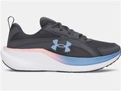 UA Charged+ Assert 11 Trainers - Girls - Grey/Pink/Blue - Grey; UK 3 image