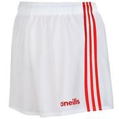 Mourne GAA Shorts - Adult - White/Red - White; 28 image