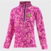 Donegal Imperium Fleece HZ Top - Ladies - Purple/Pink/Green - Pink; SZ 10