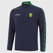 Donegal Imperium Half Zip Top - Marine/Green/Amber - Navy; S