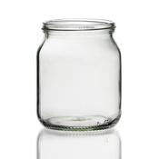 344ml (1lb) - Round Glass Squat Honey Jar