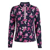 G/FORE Iris Silky Tech Nylon Long Sleeve Golf Polo