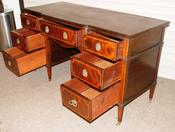 An Edwardian Inlaid Mahogany Office Desk (1375)