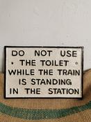 Fun Train Toilet Sign