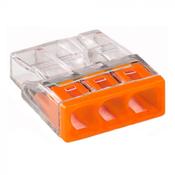 Wago 2273-203 Spring Clamp Compact | 3 Wire Connection - Push Wire