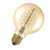 Osram Vintage 1906 LED E27 Globe Filament Gold 95mm 7W 600lm - 822 Extra Warm White | Dimmable image