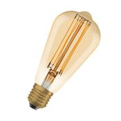 Ledvance Vintage 1906 LED E27 Edison Gold 5.8W 470lm - 822 Extra Warm White | Dimmable - Replaces 40W image