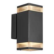 Nordlux Elm Outdoor Wall Light Aluminium Black | Suitable for 2x GU10 image
