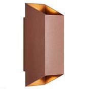 Nordlux Nico Outdoor Wall Light Aluminium Rusty | Suitable for 2x GU10 image