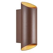 Nordlux Nico Outdoor Wall Light Aluminium Rusty | Suitable for 2x GU10 image