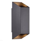 Nordlux Nico Outdoor Wall Light Aluminium Black | Suitable for 2x GU10 image