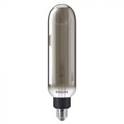 Philips Vintage LEDbulb E27 Tubular Filament Smoke 6.5W 270lm - 840 Cool White | Dimmable - Replaces 25W image