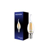 Noxion Lucent LED E14 Bent-tip Candle Filament Clear 4.5W 470lm - 827 Extra Warm White | Dimmable - Replaces 40W image