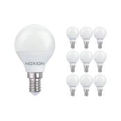 Multipack 10x Noxion Lucent Lustre LED E14 Ball Frosted 4.5W 470lm - 827 Extra Warm White | Replaces 40W image