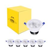 Multipack 6x LED Downlight Round Tiltable 7W 560lm 60D - 930 Warm White | 85mm - Cutout 70mm - UGR <19 image