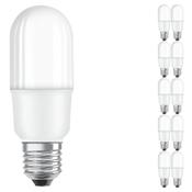 Multipack 10x Ledvance LED Classic Stick LED E27 Frosted 8W 806lm - 827  Extra Warm White, Replaces 60W in Dublin