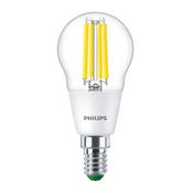 Philips MASTER LEDcandle Ultra Efficient E14 Pear Clear 2.3W 485lm - 840 Cool White | Replaces 40W image