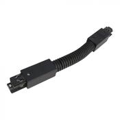 3 phase flexible corner connector V - Black