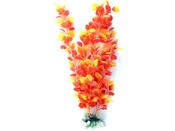 Plastic Plant Orange/yellow feather 10cm