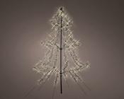 1200 LED tree metal (black; warm white)