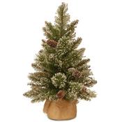4ft Glittery Bristle Pine Tree