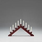 9 Bulb Candlestick Red