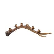 Antique gold antler candle holder (Large) image