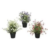 Artificial small flower in pot