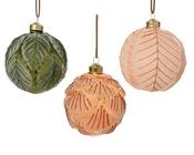 Baubles with leaves engraved image
