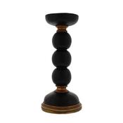Black / gold pillar candle holder image