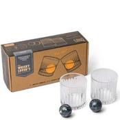Cocktail Tumbler &amp; Whiskey Stones Set image