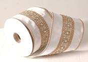 Cream velvet ribbon image