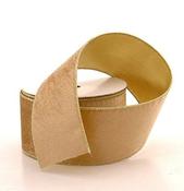 Dark gold velvet ribbon image