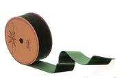 Dark green velvet ribbon