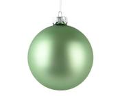 Glass Bauble matt green image
