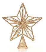 Gold star tree topper