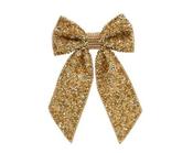 Golden Glitter Bow on clip image