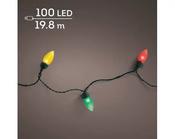 LED 100 vintage lights, multi