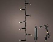 LED 160 rechargeable warm white lights, black wire image