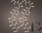LED 160 rechargeable warm white lights, transparent wire image
