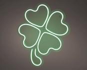 LED neon 4 leaved shamrock sign