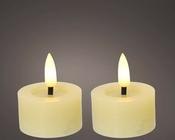 LED tealight , cream