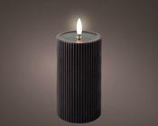 LED wick candle, black image