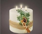 LED wick decorated candle image