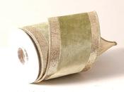 Light green velvet ribbon image
