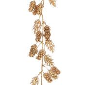 Metallic Pine Cone Garland