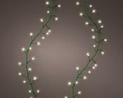 Micro LED 480 warm white twinkle lights, green wire image