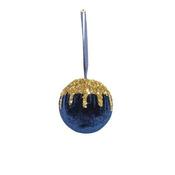 Navy Blue and Gold Bauble image